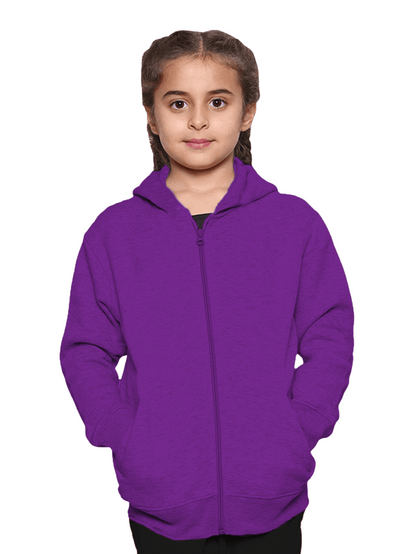 GW CLASSY OUTFIT Boys Girls Casual Fleece Hoodie Kids Lightweight Zipper Sweat Shirt Soft and Comfortable for School and Everyday