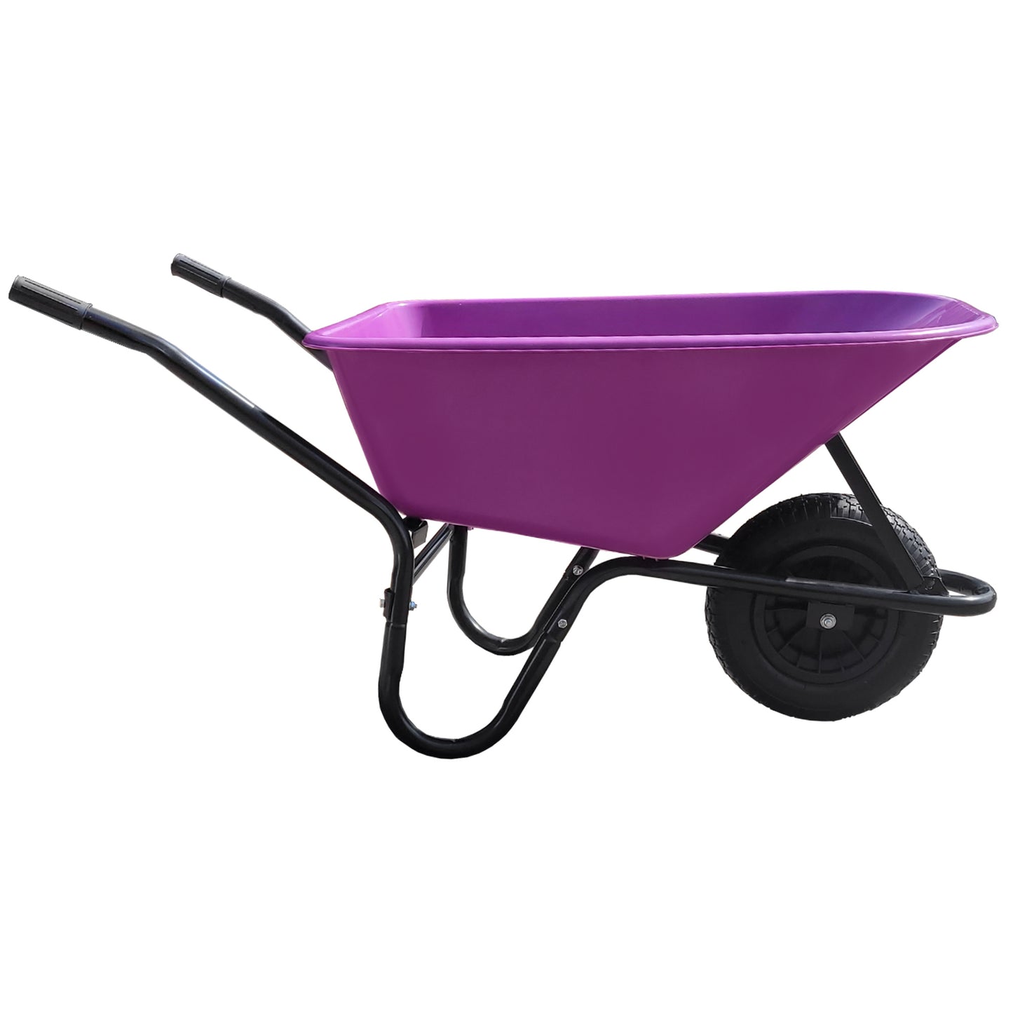 Purple Wheelbarrow - Plastic Wheelbarrow Professional Garden Barrow - TaskBarrow 110 Litre