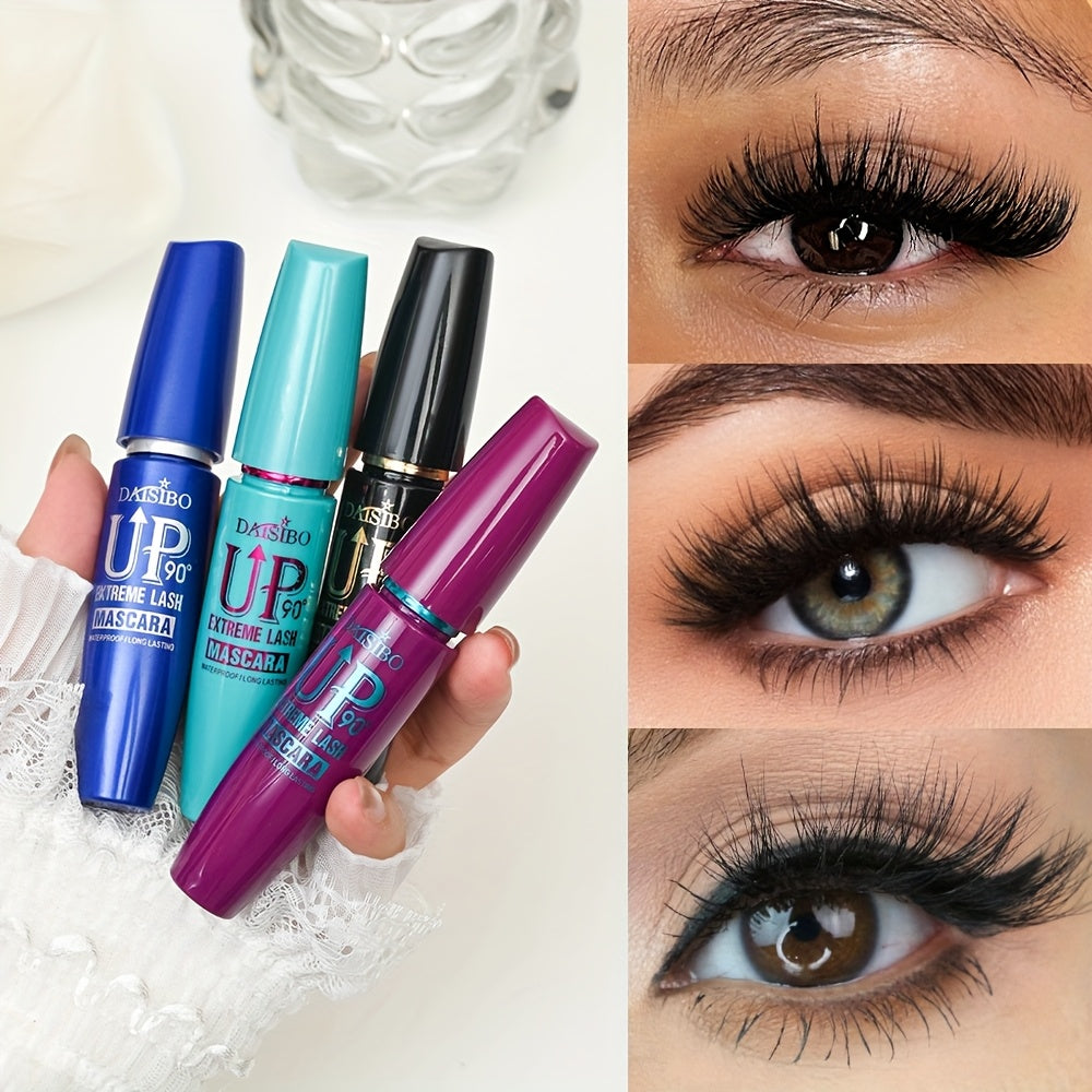 4pcs Set-4D Mascara Waterproof Curling Thickening Lengthening Thickening Long-Lasting Makeup Beginner