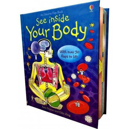 Usborne See Inside Your Body Lift-the-Flap Book – 50+ Flaps Exploring Human Body Organs & Systems – Kids Science Book Ages 5–10 by Katie Daynes