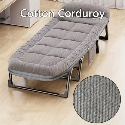 Sun Lounger with Cushion 6-Position Adjustable Folding Sun Lounger Portable 280kg Max. Load Sunloungers with Strap 200x65x32cm Sun Bed for Garden Pools Camping Indoor, Gray