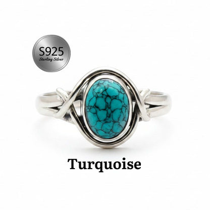 925 Sterling Silver Natural Gemstone Designer Ring~ Natural Gemstone Ring ~ Amethyst, Labradorite, Rainbow Moonstone, Carnelian, Malachite, Gift For Birthday