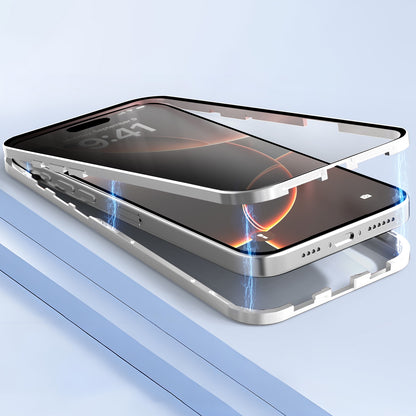 Phone Case - Case for Iphone 17 Promax Featuring a 360-Degree Privacy Screen Protector, Anti-Spy Tempered Glass, Magnetic Lock, And Metal Bumper