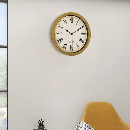 1PC multi-functional clock wall clock with fun thick frame and durable gold/white clock, 25*25*7CM