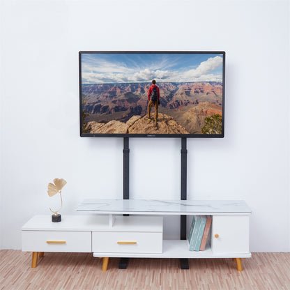 Extra Large Floor TV Stand, TV Mount Adjustable Height Free Standing for 32”-65” LED LCD Home Office