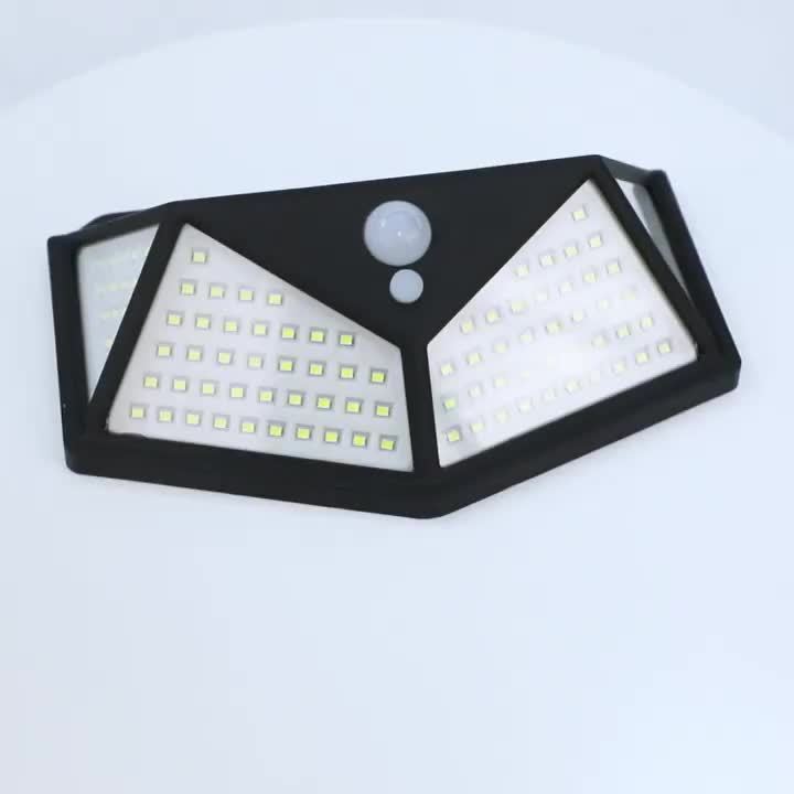 2-12pcs Outdoor Solar LED Lights, Garden Solar Lights IP65 with Motion Sensor, Four-sided Lighting Ultra-Bright Wall Lights, for Yard Garden Lawn Patio Courtyard Fences Driveway Pathway Decorations, Solar Lights