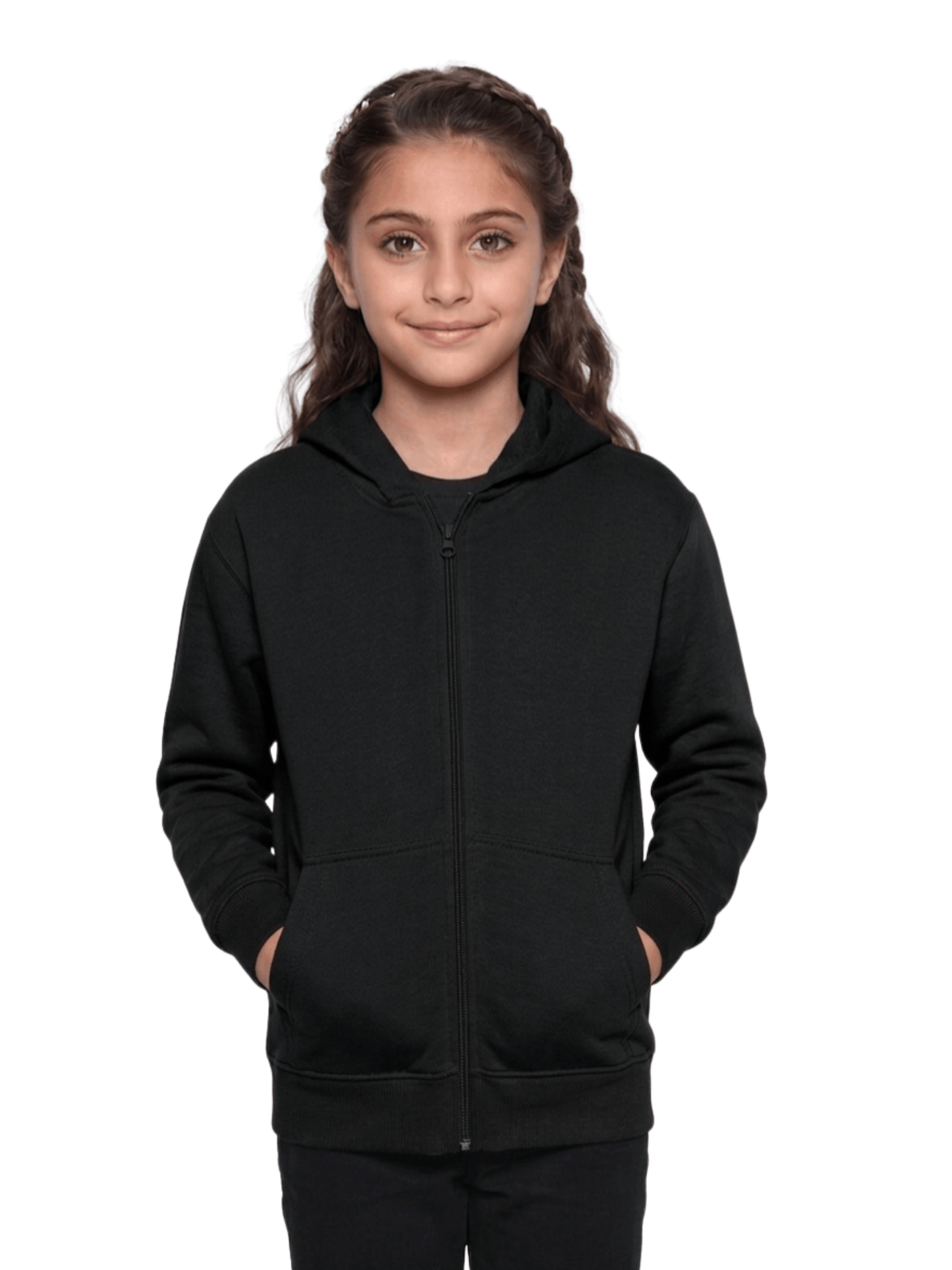GW CLASSY OUTFIT Boys Girls Casual Fleece Hoodie Kids Lightweight Zipper Sweat Shirt Soft and Comfortable for School and Everyday