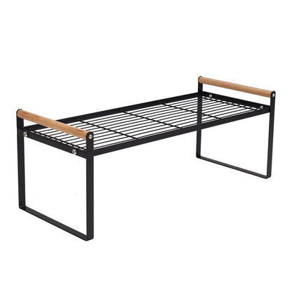 Kitchen Counter Shelf Metal Wire Stackable Cupboard Spice Rack Space Saving Countertop Orgainzer and Storage Rack Shelves for Kitchen Pantry Bathroom