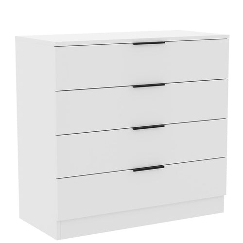 Vida Designs Trega 4 Drawer Chest of Drawers Space-Saving Storage Smooth Glide Drawers Bedroom Furniture