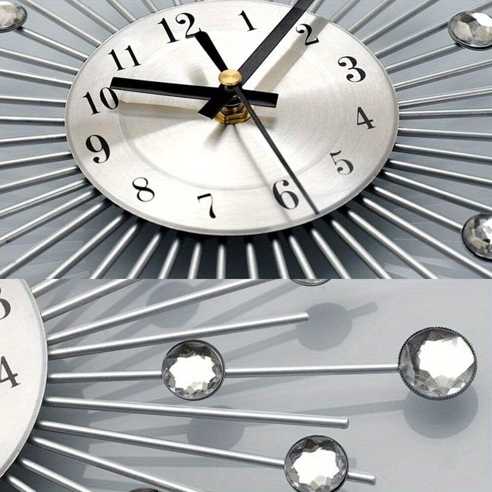1pc Pendulum Wall Clock, Modern Big Wall Clock Extra Giant Wall Clock Battery Operated, For Kitchen Bedroom Home Dining Room Bathroom Office Decoration 33/45/50CM