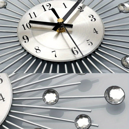 1pc Pendulum Wall Clock, Modern Big Wall Clock Extra Giant Wall Clock Battery Operated, For Kitchen Bedroom Home Dining Room Bathroom Office Decoration 33/45/50CM