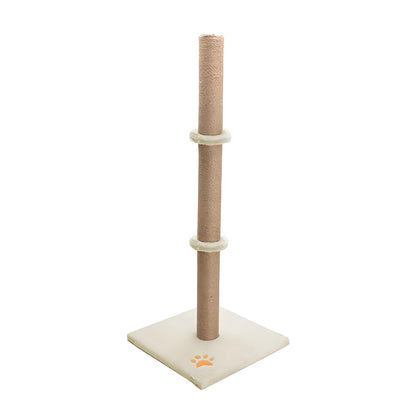 Cat Scratching Post 89 Cm Vertical Cat Tree For Pet Cats Climbing Frame With Soft Plush Carpet-Covered Base And Sisal Pole For Pet Cats
