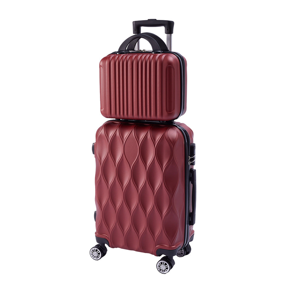 2-Piece Rolling Luggage Set, Travel Suitcase Set with Small Carry-On Case, Versatile Luggage for Daily Travel & Vacation, Sturdy Lightweight Luggage Set with 360° Wheels, Spinner Luggage Set, 20inch+14inch