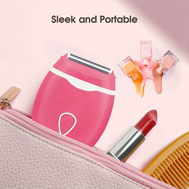 Electric Shaver for Women, Electric Razor Bikini Legs Underarm Public Hairs Portable Trimmer, Wet And Dry Use(No Batteries)