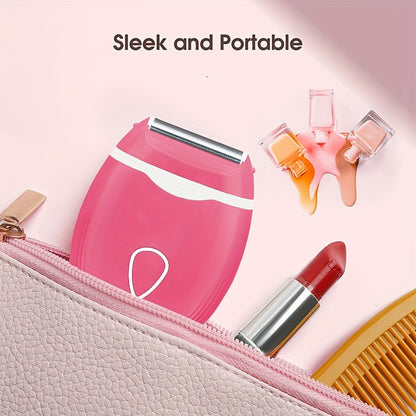 Electric Shaver for Women, Electric Razor Bikini Legs Underarm Public Hairs Portable Trimmer, Wet And Dry Use(No Batteries)