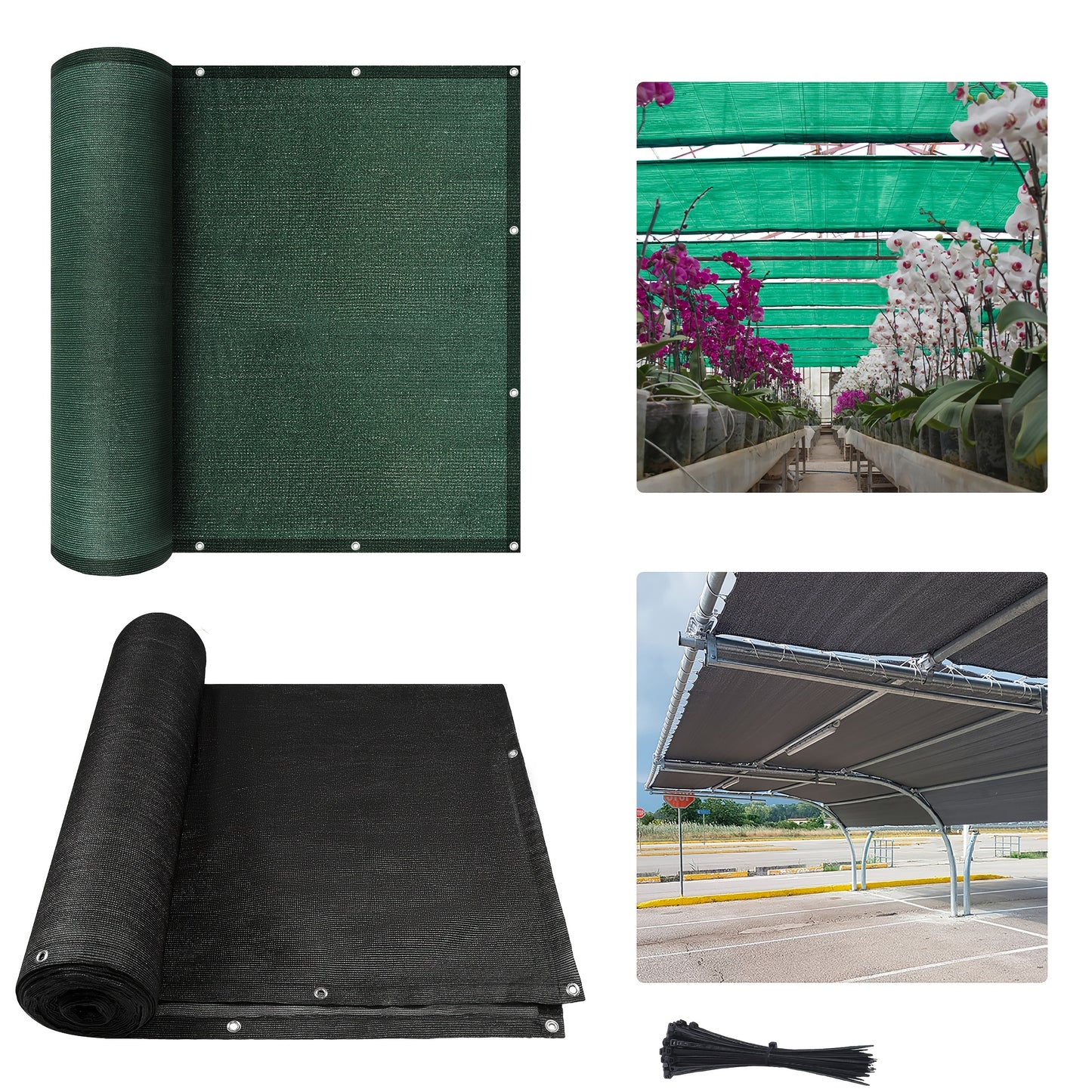 Privacy Fence Wall Screen Privacy Netting Shading Net Windbreak Fencing with Holes and Cable Ties UV Protection Decoration for Patio Garden Balcony Decor, Green/Anthracite, 1x10/1. 2x10/1. 5x10/1. 8x10/2x10m