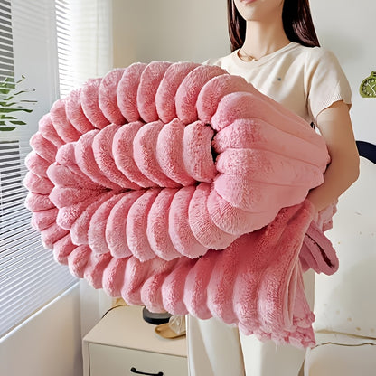 Thick, Soft And Comfortable Blanket, Warm Blanket, Nap Blanket, Air Conditioning Blanket, Office Outdoor Camping Gift Blanket, Suitable for All Seasons, New Year'S Gift Blanket