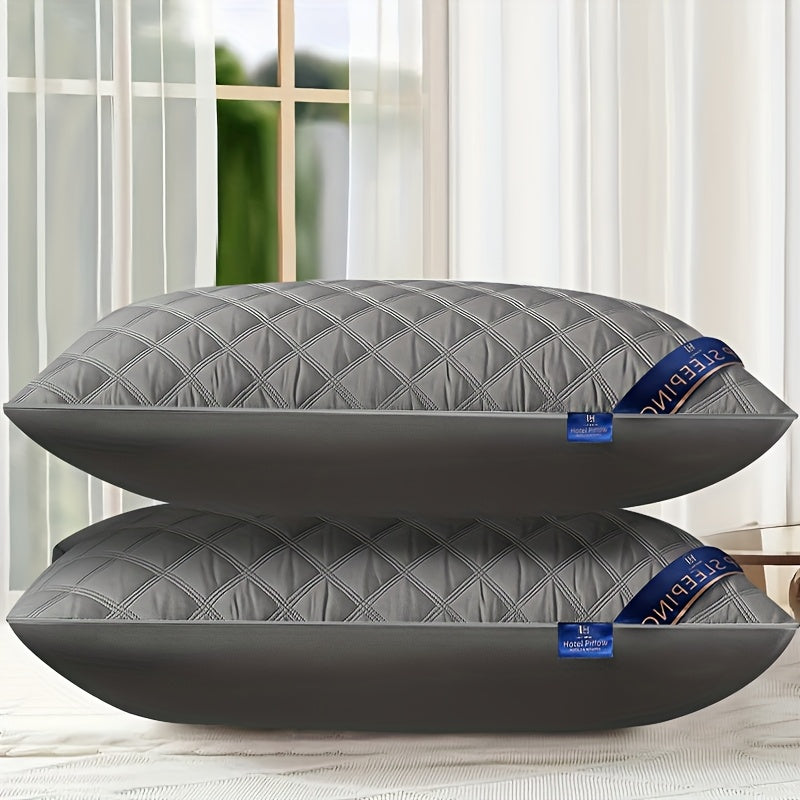 1/2/4/6 Pack Luxury Bed Pillows - Heavyweight 800G/900G All-Season Soft Plush Cushions, Elegant Modern Design, Hand Washable Luxury Pillows for Bedroom, Hotel