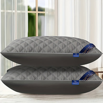 1/2/4/6 Pack Luxury Bed Pillows - Heavyweight 800G/900G All-Season Soft Plush Cushions, Elegant Modern Design, Hand Washable Luxury Pillows for Bedroom, Hotel