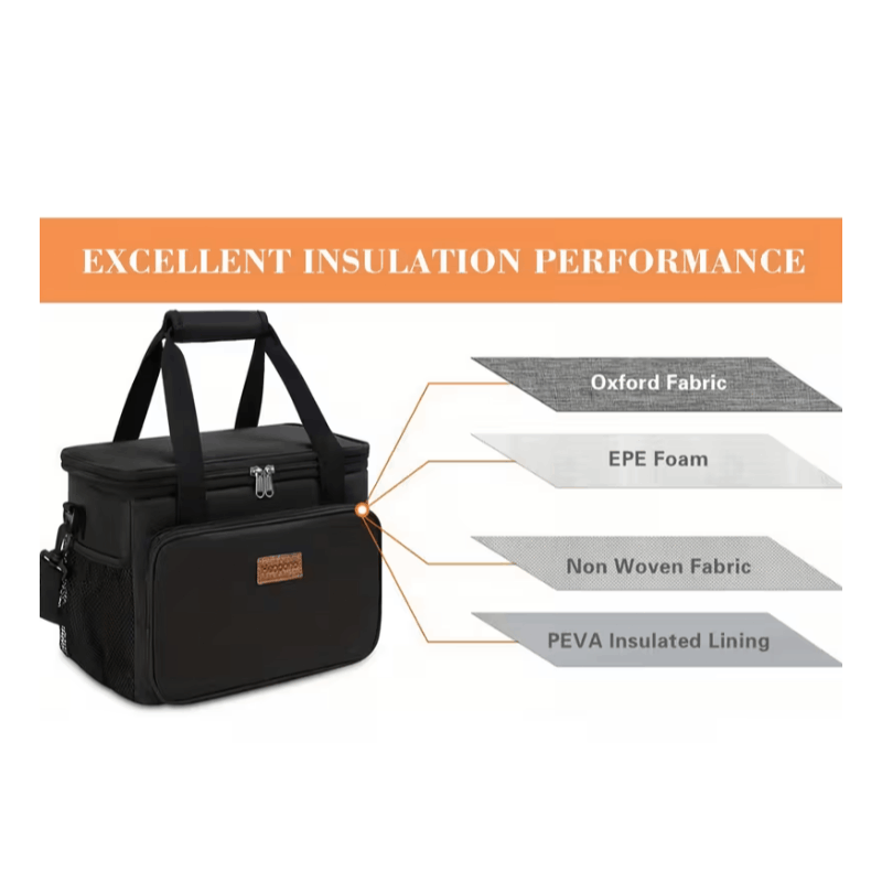 30L Large Capacity Insulated Lunch Bag – Leak-Proof And Cold-Keeping Bag – Perfect for Camping, Picnics, Barbecues, Travel, And Work.