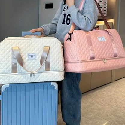 Women Ladies Gym Bag Large Weekend Travel Holdall Duffle Bags Luggage Storage Bag Ultra Light Travel Bag