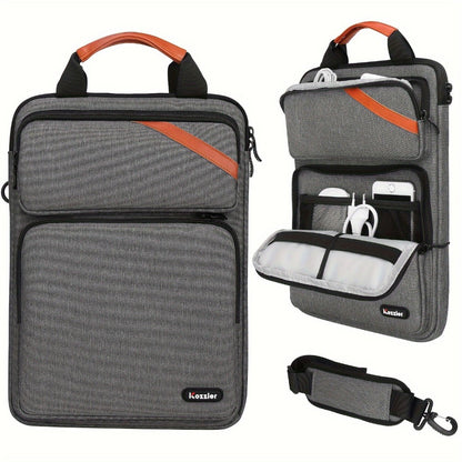 13 Inch Vertical Laptop Sleeve Bag with Shoulder Strap – Slim Tablet Inner Bag for MacBook Air 13", iPad Pro & 13" Laptops – Portable Carry Case