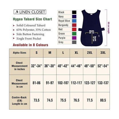 Pack Of 2 Self Tabard Apron in eight different colours | Aprons for Men, Women, and Ladies | Professional Cooking Aprons with 2 Pockets | Adjustable Kitchen Apron for Baking, BBQ, Grilling, Gardening, Crafting, Cleaning, Painting, Barista, Restaurant Work