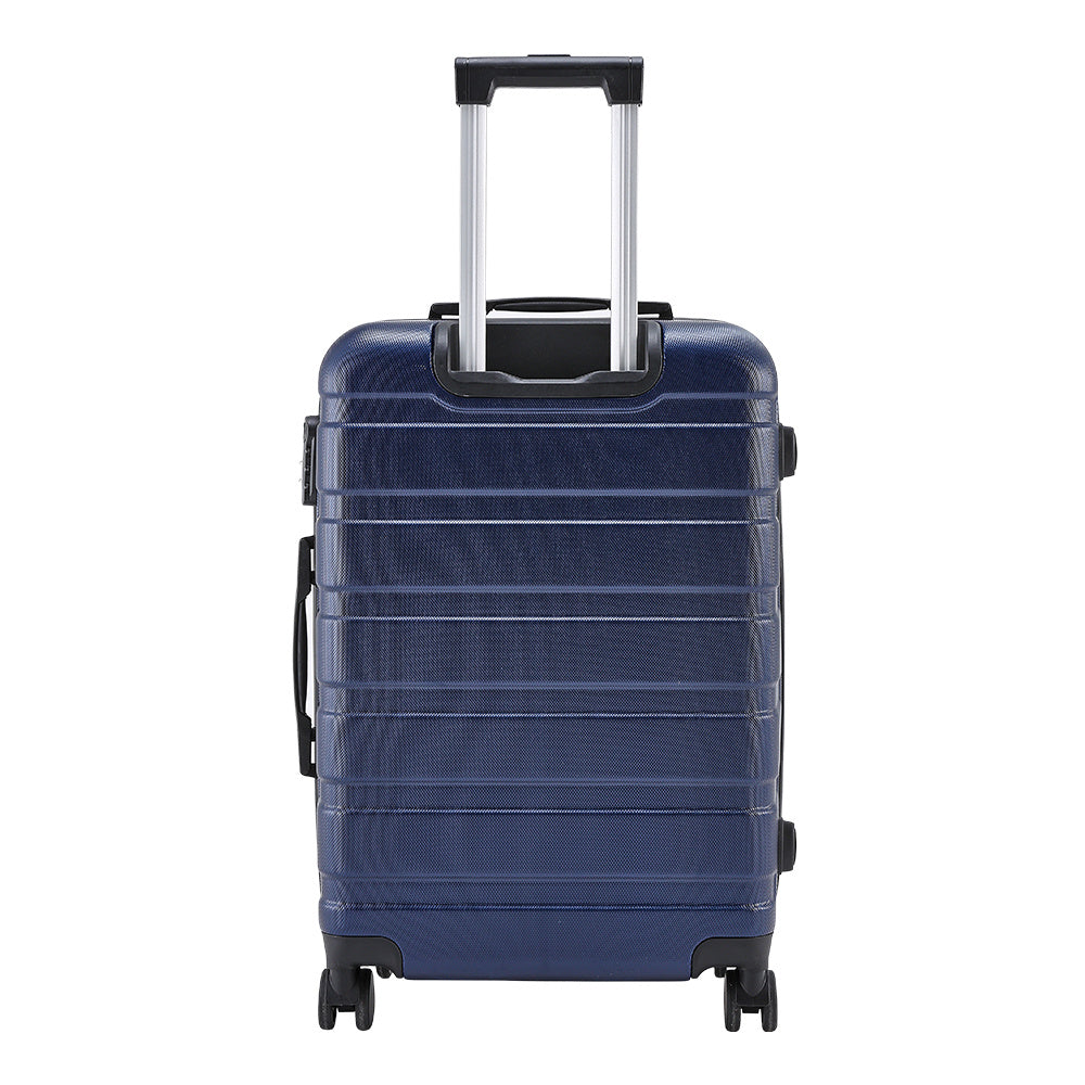 20" Suitcase Lightweight 4 Wheel Spinner Hard Shell ABS Luggage Hold Check in Travel Case Cabin Suitcase Carry On Suitcase, Hard Shell Suitcase with 4 Wheels Cabin Luggage Blue B
