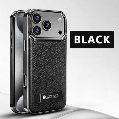 Solid Colour Magnetic Men’s iPhone Case – Anti-Drop Luxury Protective Cover for iPhone 16 Pro & 17 Pro Max