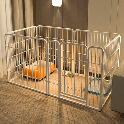 [Spacious Metal Dog Pen] Spacious Metal Dog Pen | 6-Panel Detachable Pet Pen, Small And Medium Exercise Pen, Easy to Assemble - Versatile Shape for Dogs, Rabbits, Ducks And Other Small And Medium Animals, 120 X 60 X 60Cm