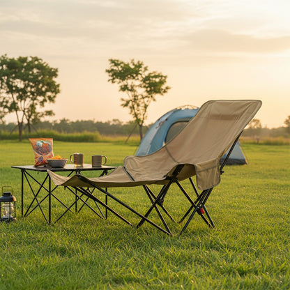 Portable High-Back Moon Chair (Three-Position Adjustment) Seat or Recline, Side Storage Pocket,Foldable Outdoor Chair Camping Picnic Lounger, Midday Rest Fishing Chair, Garden Seat Three Colours Available (Complimentary Storage Bag)