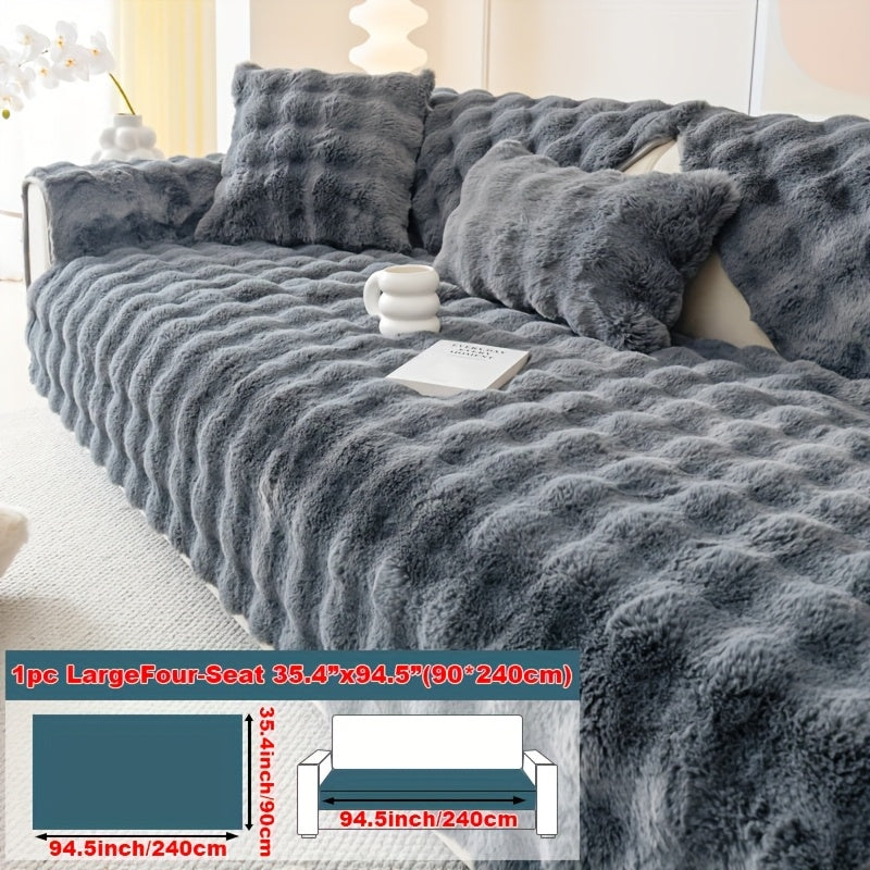 Rabbit-Style Plush Sofa Protector – Modular Sizes - feature detail 3