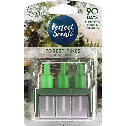 Perfect Scents Forest Pine Air Freshener Refill 6 Pack – 20ml Plug-In Refills Compatible with 3Volution Devices, Long Lasting Home Fragrance & Odour Eliminator