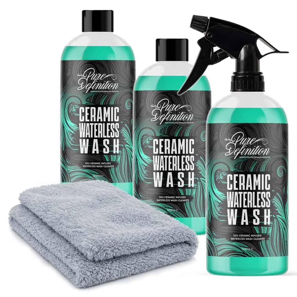Ceramic Wash Waterless - Wash & Si02 Ceramic Gloss Shine Showroom Cleaner - Waterless Car Cleaning kit