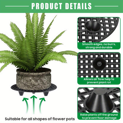 6X Plant Level Pot Elevator Heavy Duty Plant Stands 20/30cm Plant Pot Saucer