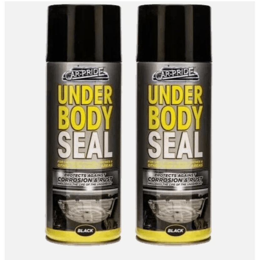 2 x Car-Pride Black Underbody Protective Coating 400ml Vehicle Underside Protection for DIY Auto Care & Maintenance