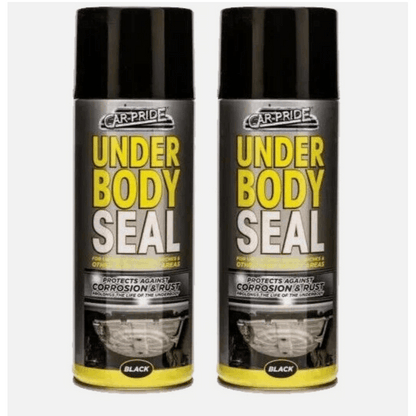 2 x Car-Pride Black Underbody Protective Coating 400ml Vehicle Underside Protection for DIY Auto Care & Maintenance