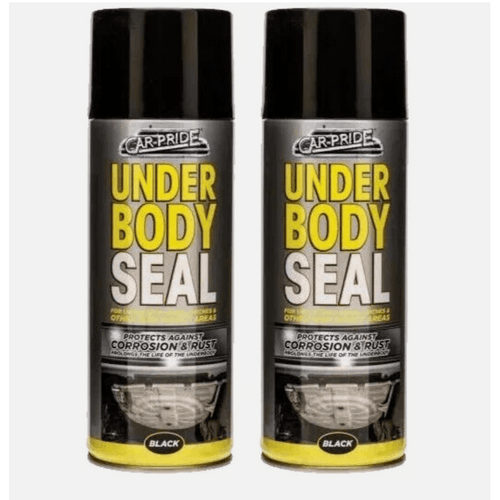 2 x Car-Pride Black Underbody Protective Coating 400ml Vehicle Underside Protection for DIY Auto Care & Maintenance