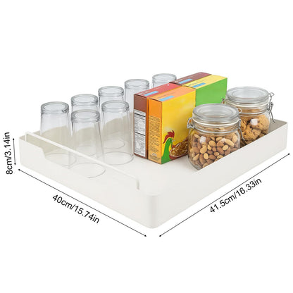 1/2pcs Pull Out Organizer, Multi-Functional Organizer, Fixed With Adhesive Nano Film, Easy To Store And Clean Built-In Drawer Design Storage Holder, For Kitchen And Bathroom, Home Organizers And Storage, Home Supplies