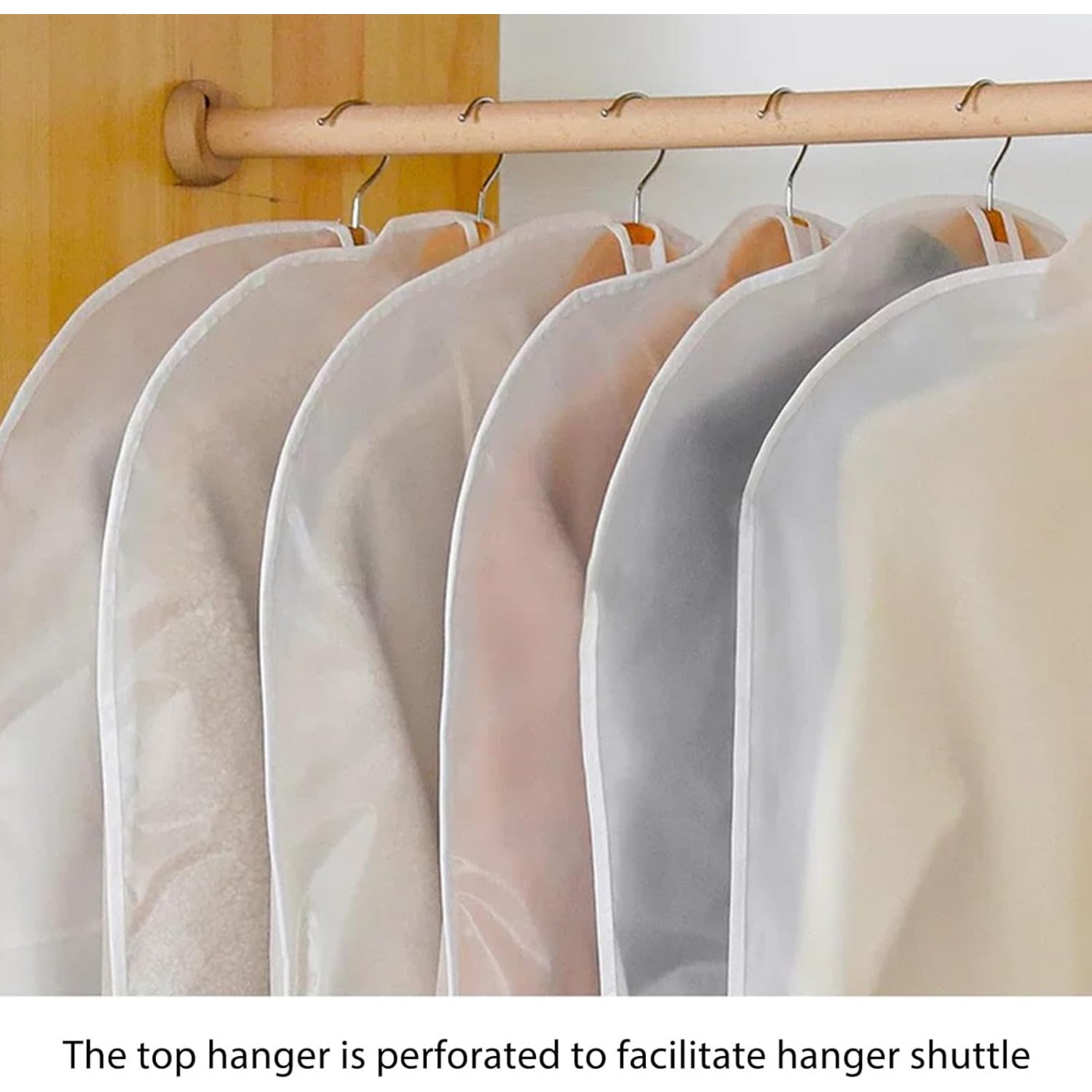 12 Pack Dress Bags Garment Bags Clothes Bags with Zipper