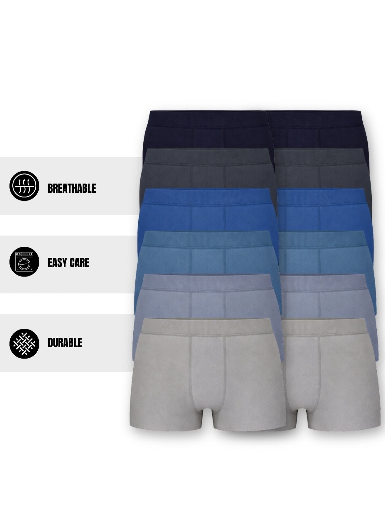 12 Pack Boys Boxers Ages 5-13 Years – Soft & Breathable Cotton Boys Boxer Shorts – Durable Multipack Kids Boxers - Breathable & Anti Chafing Cotton Boxer Shorts for Kids