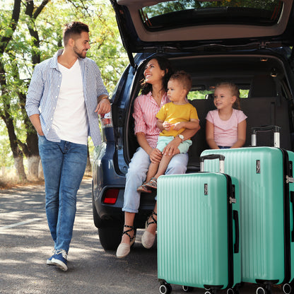 LUGG 76.5 x 50.5 x 30cm Vacay Suitcase ABS Luggage with TSA Indent Lock, Aluminium Trolley Handle, 360° Spinner Wheels, Water-Resistant & Durable Material - Airline Compatible (28inch)