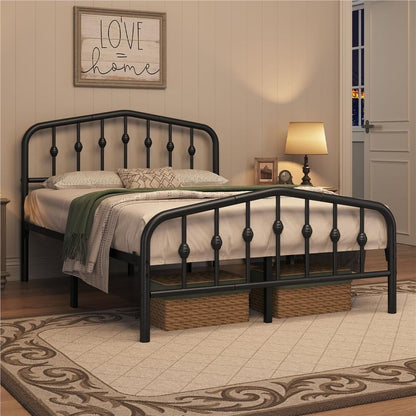 arched metal platform bed frame - lifestyle setting 13