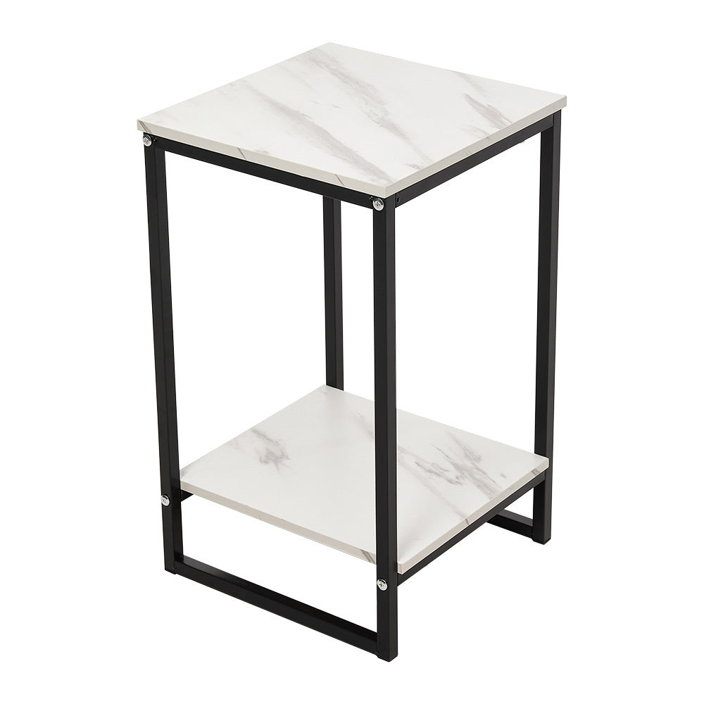 1pc Floor-to-ceiling Flower Stand in The Living Room, Balcony Column Plant Display Rack, Double-layer Plant Display Rack Flower Stand, Black and White, 30*30*60cm