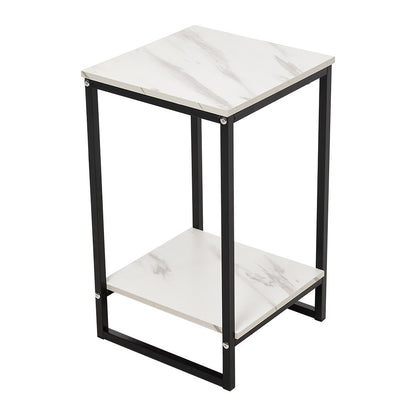 1pc Floor-to-ceiling Flower Stand in The Living Room, Balcony Column Plant Display Rack, Double-layer Plant Display Rack Flower Stand, Black and White, 30*30*60cm