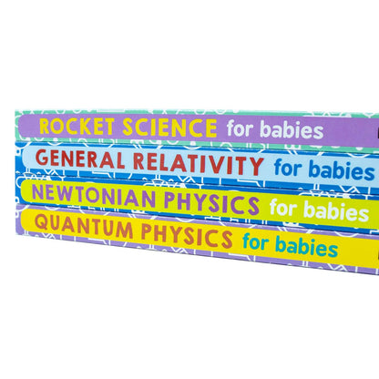 Baby University Four-Book Set By Chris Ferrie (Quantum Physics, General Relativity, newtonian Physics, Rocket Science)