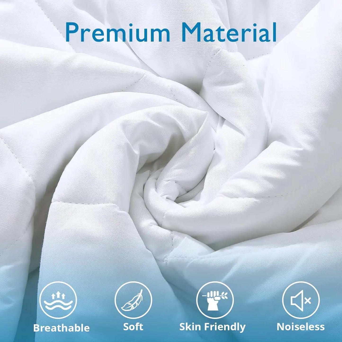 1pc Quilted Mattress Protector, Extra Deep Fitted Bed Sheet Cover, Anti-Allergy Soft Breathable Microfiber Noiseless All Season