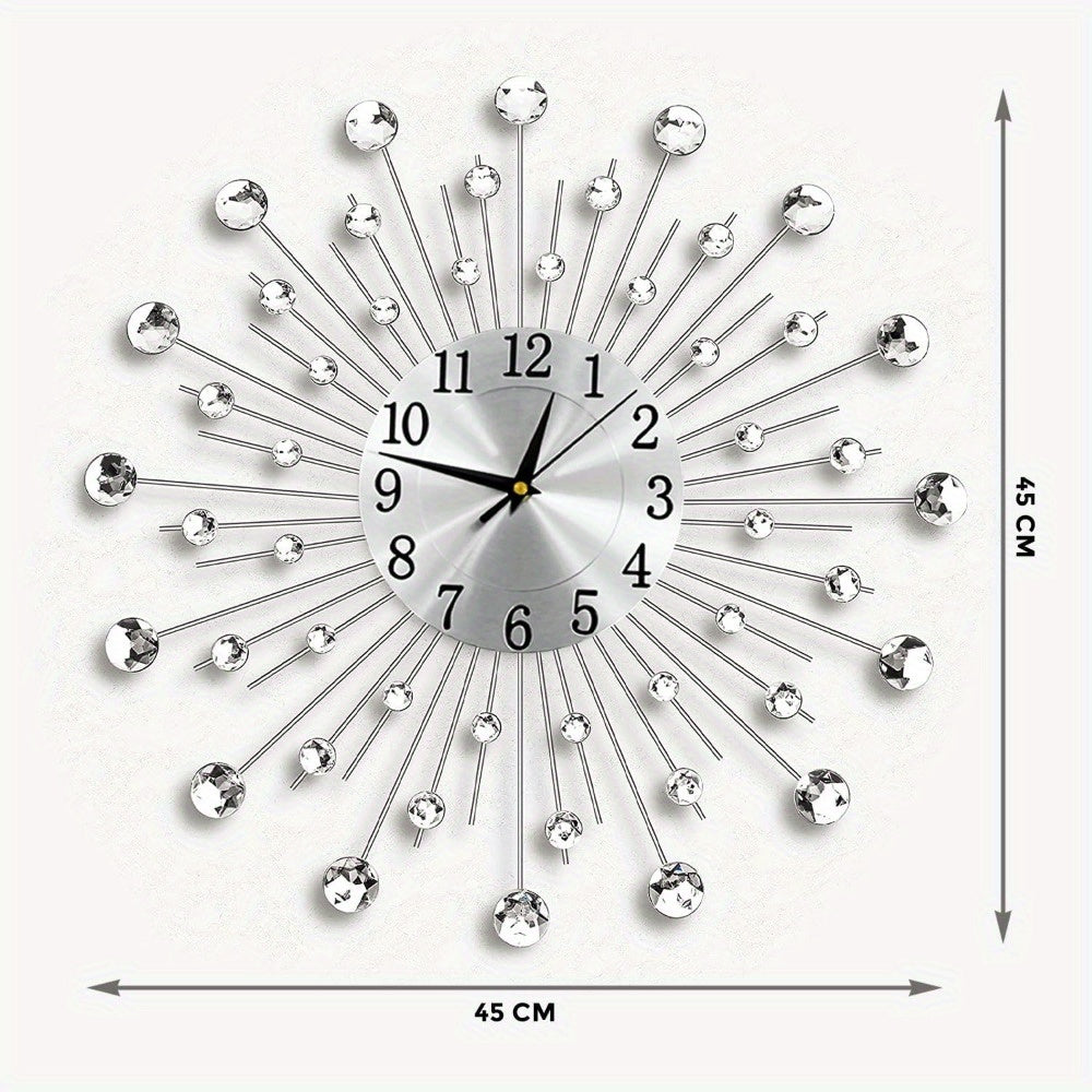 1pc Pendulum Wall Clock, Modern Big Wall Clock Extra Giant Wall Clock Battery Operated, For Kitchen Bedroom Home Dining Room Bathroom Office Decoration 33/45/50CM