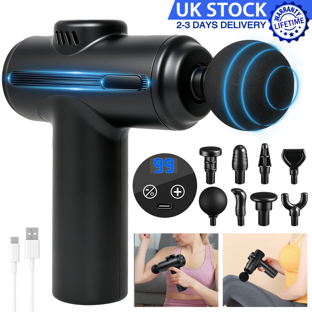 Mini Portable Muscle Relaxation Neck Massager, Fascia Gun, Mini Portable Muscle Relaxation Neck Massager with Lithium Battery, USB Charged, Neck Massager, Professional-Grade Fascial Gun for Whole Body Massage, USB Charged, Massage Device, Compact Design,