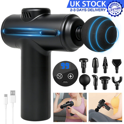 Mini Portable Muscle Relaxation Neck Massager, Fascia Gun, Mini Portable Muscle Relaxation Neck Massager with Lithium Battery, USB Charged, Neck Massager, Professional-Grade Fascial Gun for Whole Body Massage, USB Charged, Massage Device, Compact Design,
